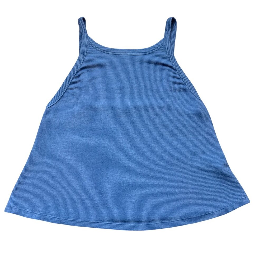 Free People Intimately Womens Blue Ribbed Tank Top Size L